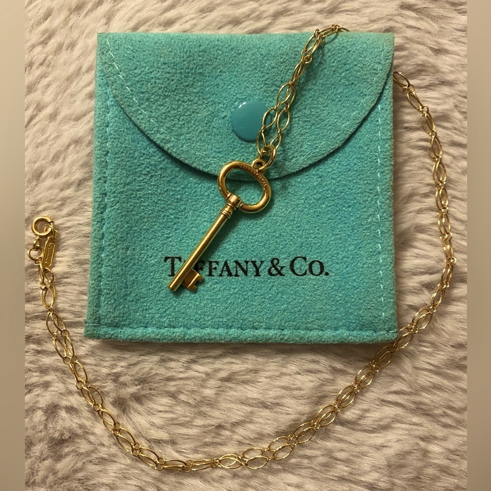 Tiffany & Co. Gold Key necklace